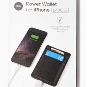 Black Power wallet for any phone power bank